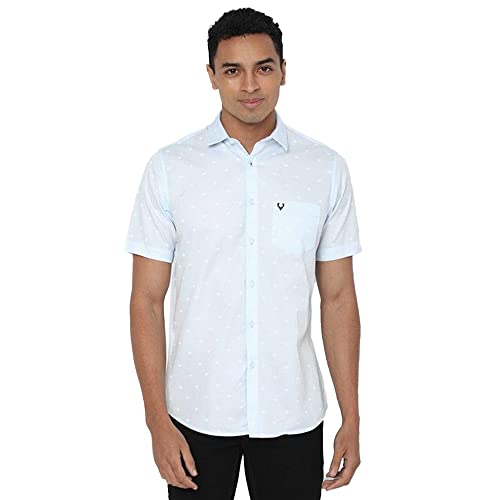 Image of Allen Solly Printed Cotton Regular Fit Mens Casual Shirt