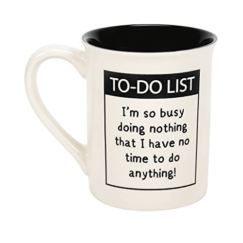 Enesco Our Name Is Mud Retirement Schedule Nothing To Do Coffee Mug, 16 Ounce, Multicolor #TOP1