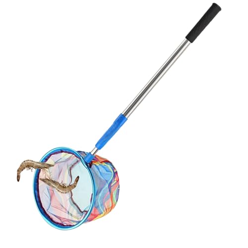 Épuisette Enfant | Filets À Crabes Rétractables pour,Jouets D'Épuisette Robuste avec Poignée Antidérapante pour Attraper Les Papillons en Jeu D'Été en Plein Air pour