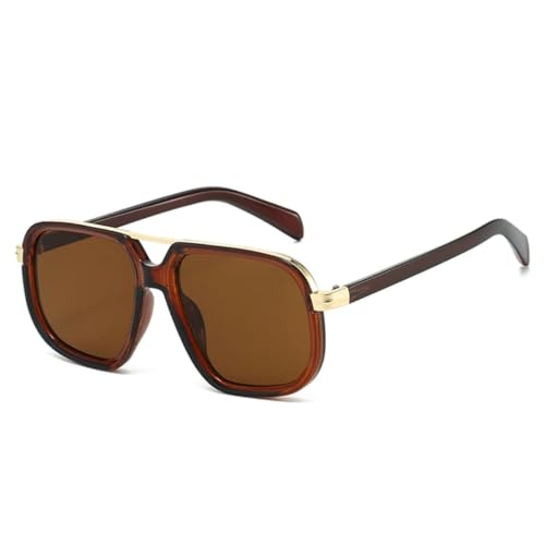 Lunettes de soleil aviateur double pont tendance femme homme verres dégradés rétro protection UV400