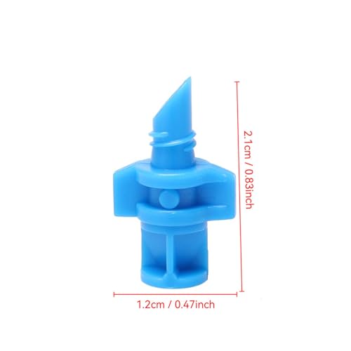Micro têtes d'arrosage rotatives bleues en lot de 100 buses multi-angles - 3