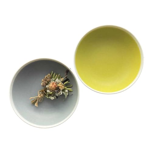 Feliceフェリーチェ [美濃焼]Weekend citron-ウィークエンドシトロン- ノール スープボウル 2個セット(シトロン×パールグレー)(レンジ対応/食洗器対応)[Felice-フェリーチェ-藤田陶器]