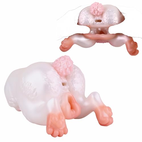 Jomyu Realistisches Kaninchen Mastubrator für Männer mit 3D Vagina Klitoris Anal Analtunnel Erotik Pocket Pussy Tier Taschenmuschi Groß Monster Realistische Masturbatoren Sex Spielzeug für die Männ