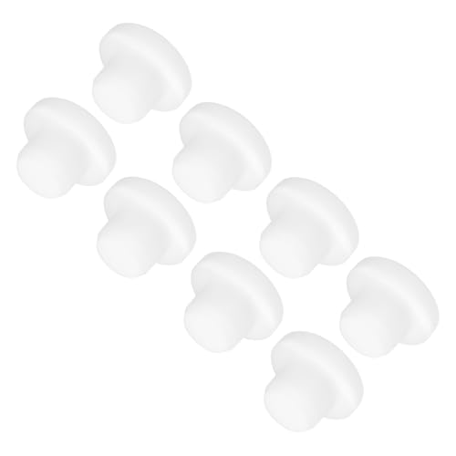 Image of MECCANIXITY 8pcs T-Shaped Silicone Plugs 13mm 1 /2 Inch Dia Snap in Plug Hole Seal Cover Round Rubber Stopper for Kitchen Rubber Bulkheads Waterproof Sealing Plugs White