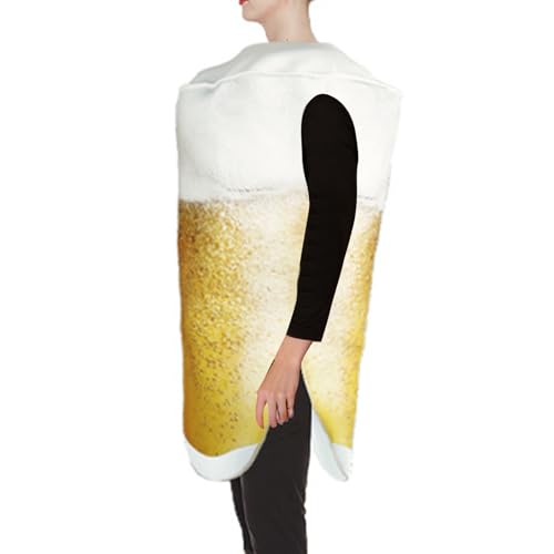 Costume de bière pour adultes déguisement de tasse d'alcool cosplay