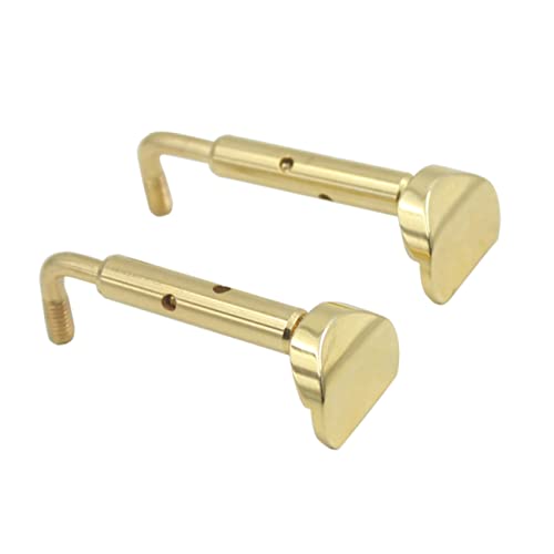 2個 バイオリンねじ バイオリン支援ツール 調節可能なあご当て バイオリン補助具 バイオリンのあご当てネジ バイオリンあご当てネジ 便利な顎当てネジ 真鍮 Golden Abaodam