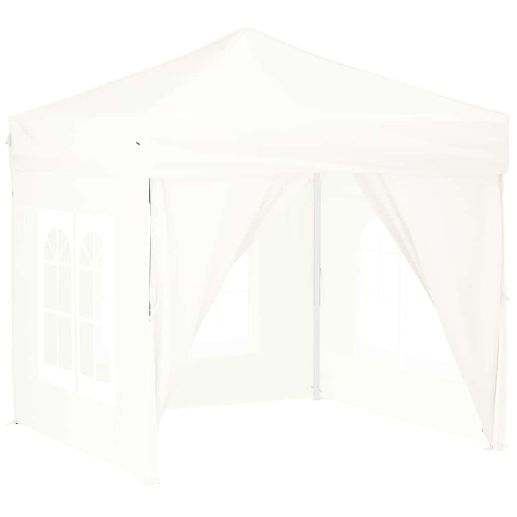 Carpa plegable para fiestas, 2 x 2 m, con paredes laterales, color