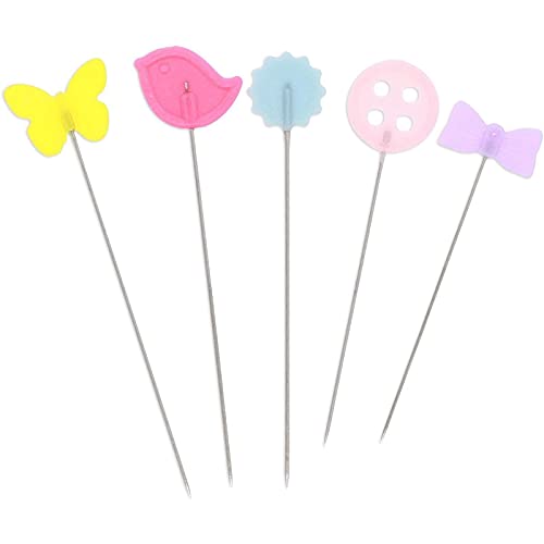 image for Juvale Sewing Pins, Flat Head Pins (5 Designs, 475 Pieces), Multicolor