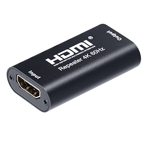 ELEVIEW HDMI2.0 リピーター HDMI 延長 中継 コネクタ 18Gbps 4K@60Hz/20m 1080p@60Hz/30mまで延長可能 hdmi 信号増幅 イコライザー ブースター EHD-605N