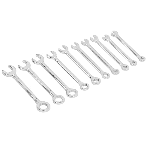 OVAQUIXI 10PC Ratchet Spanner Set - Dual Head Hex/TORX Combination 72-Tooth, Chrome Vanadium Steel 4-11mm (Inc. 4.5/5.5/9mm)