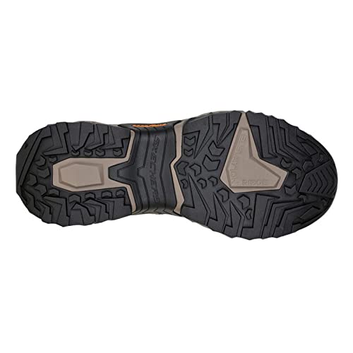 Skechers Masculino, ajuste relaxado: Terraform - Selvin tênis de caminhada, Cinza-escuro, 7