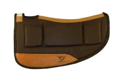 Diamond Wool Round Contoured Pressure Relief Royal Blue Western Shim Saddle Pad Size 30x30 Round and 1” Thickness