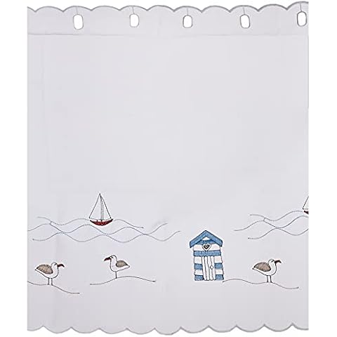 Alan Symonds Seaside Eyelet Voile Cafe Curtain Cover