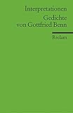 benn gedichte abschied  Interpretationen. Gedichte von Gottfried Benn