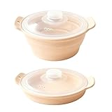 42oz Silicone Microwave Steamer For Vegetables, Cooker For Microwave with Handle & Lid, Collapsible Steam Pot, Heat-Resistant Cooker with Steam Holes, BPA Free, Dishwasher Safe (Pink)