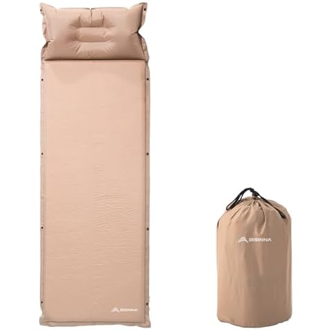 BISINNA Self-Inflating Camping Mat with Pillow Cover