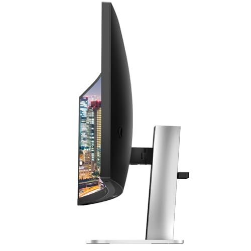 Image of HP Series 5 Pro 34-inch 534pm Curved 2K WQHD 1440P Conferencing Monitor, 2-Pack Built in Webcam and Mic, DisplayPort, USB Hub Bundled with Desk Mount Dual Monitor Stand