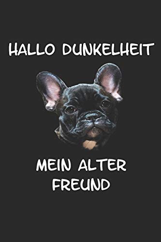 Hallo Dunkelheit mein alter Freund: Notizbuch A5 Kariert Tagebuch Lustig...