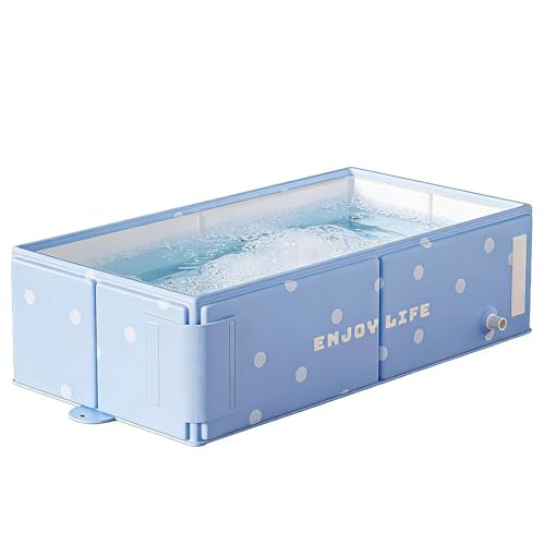 Buerfu Bañera Portátil para Niños | Estable para Agua | Ducha y Bañera Sin Montaje,para Niños de 0 a 8 Años: Viajes, Camping, Playa, Exteriores, Hotel y Baño
