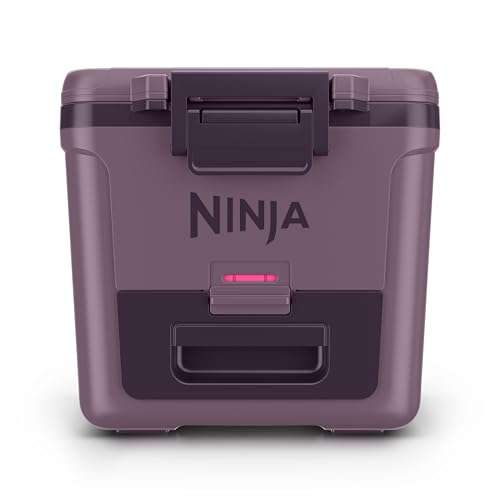 Image of Ninja | FrostVault 30QT Cooler with Wheels | Insulated with Temp Dry Storage Drawer | Keeps Ice Cold for Days | for the Beach, Camping, Picnics & More | Smokey Mauve | FB230MV