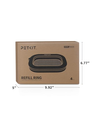 Image of PETKIT Trash Bag Refill Rings for Purobot Ultra Auto-Packing Self-Cleaning Cat Litter Box, Leak-Proof Replacement Waste Bags, Long-Lasting Trash Bags -4 Packs
