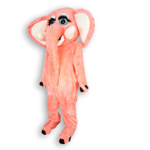 Begoon Déguisement Mascotte Éléphant Rose