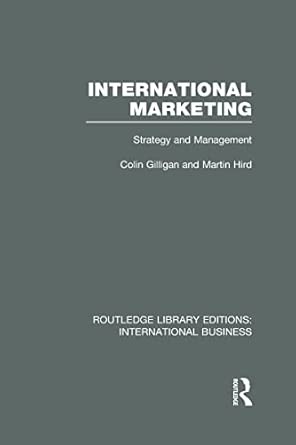 International Marketing (RLE International Business): Strategy and Management book cover