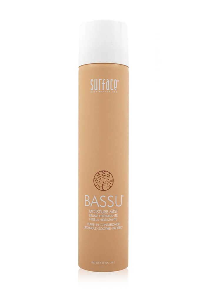 Surface Hair - Bassu Moisture Mist Leave-In Conditoner– Cleanses, Moisturizes, and Provides Sulfate Free Shine - 6oz
