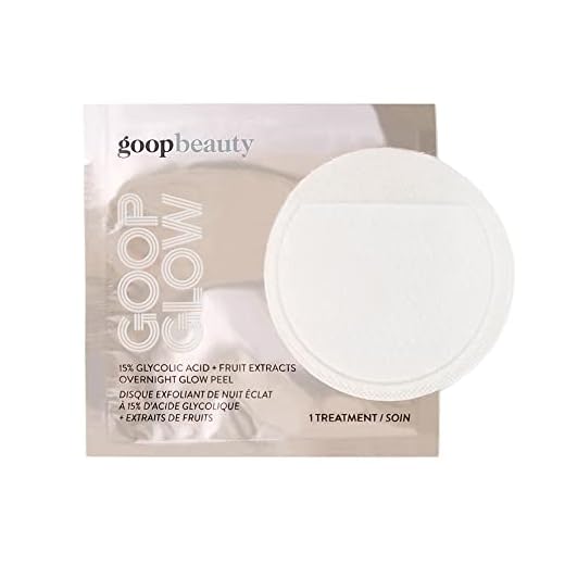 goop 15% Glycolic Acid Overnight Peel | Retexturizes, & Brightens Skin | Inspired by Professional Chemical Peels | 12 pack | Paraben and Silicone Free