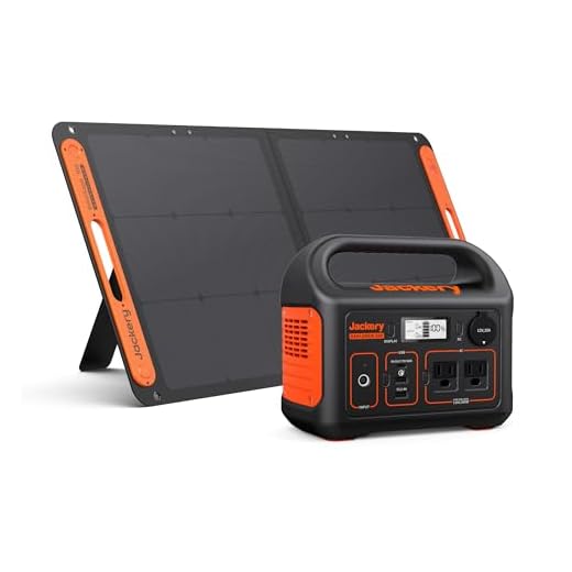 Jackery Solar Generator 300, 293Wh Backup Lithium Battery with 1XSolar Panel SolarSaga 100W, 110V/300W Pure Sine Wave AC Outlet for RV Outdoors Camping Travel Blackout