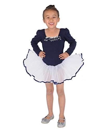 Robe de ballet en tutu à manches longues pour le cours de danse