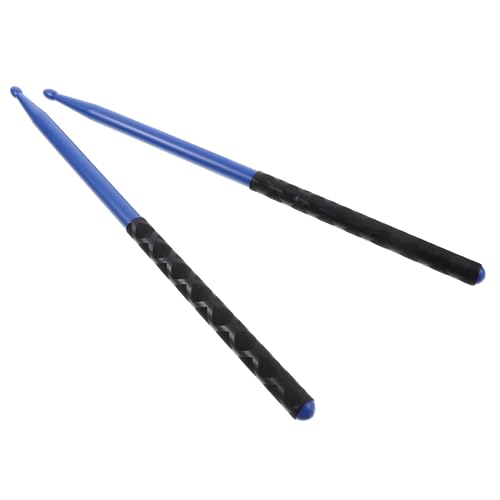 Baquetas 5A de nylon 3 pares con mangos antideslizantes coloridos para batería jazz y batería electrónica para principiantes y profesionales miniatura 1