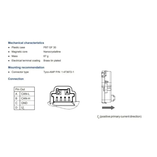 Capteur de Courant CAB300-C/SP3-000 Éviter Surchauffe avec Transformateur CAB300-C-SP3-002