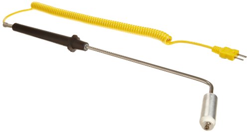 Image of Oakton WD-08516-61 Surface Thermocouple Probe, Type K, 10 inch Probe Tip Length, 0.5 inch Probe Tip Diameter, 45-angle Surface