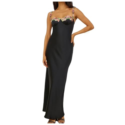 Robe longue en jacquard fluide idéale pour vos soirées d'été chic