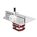 Router Table with Top Plate Router Lifting Base Woodworking Slotting Trimming Chamfering Table Top for Woodworking (Silver)