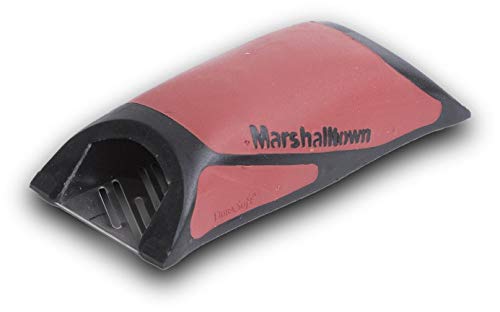 Escofina de Marshalltown sin rieles, escofina con mango DuraSoft, acero inoxidable, longitud 140 mm, herramienta para paneles de yeso.
