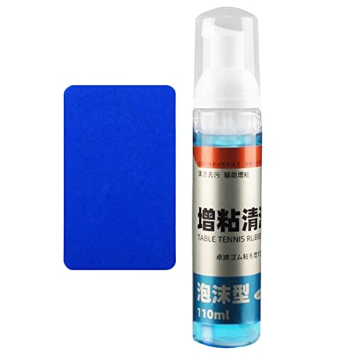 Naysku 100ml Table Tennis Rubber Cleaner, Table Tennis Racket Cleaner Kit, PingPong Paddle Cleaner with Sponge, Table Tennis Paddle Cleaner PingPong Racket Care Kit
