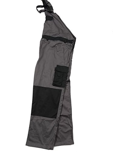 Salopette de travail homme grande taille grise confortable 3XL à 10XL