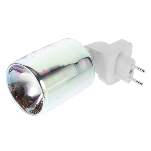 VINTORKY 1 Unidad Lámparas Aromáticas Calentador Velas Eléctrico Vidrio 3D Lámpara Fragancia Calentador Velas Enchufable Calentador Velas Vidrio 3D Calentador