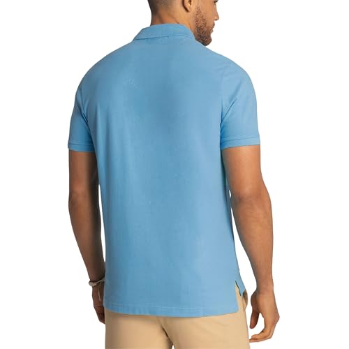 Image of U.S. POLO ASSN. Men Cotton Regular Fit Solid Polo With Small Pony | Two-Button Closure Pique Polo Shirt, Summer Fashion Golf Shirt