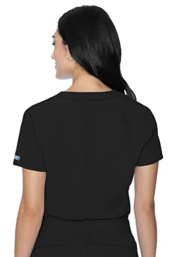 Med Couture V-Neck Chest Pocket Ultra Soft Stretch Top, SPF 50