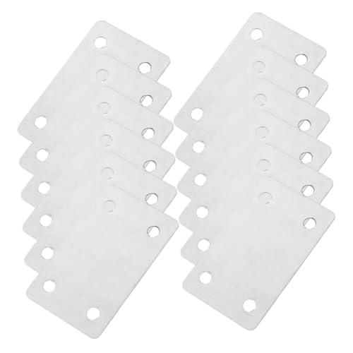 NAMOARLY Flat Metal Plates for Wood 30pcs Heavy Duty Brackets Fixing Brackets Mending Plate