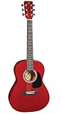 Other 6 String Acoustic Guitar, Right, Red, 36' (JR14TR-A)