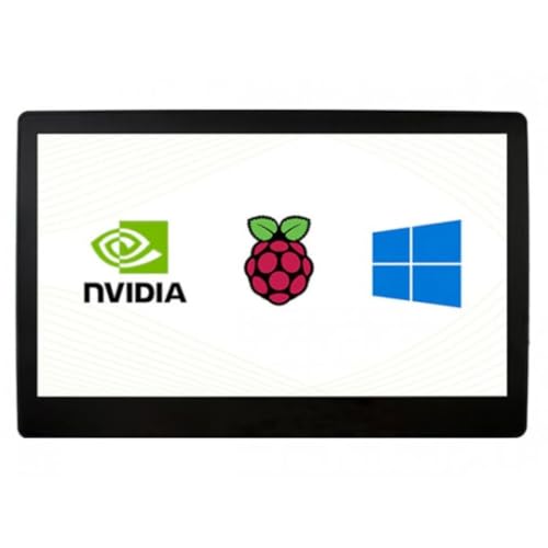 Image of Waveshare 11.6 Inch HDMI Touch Screen 1920x1080 LCD with Case | 10-Point Capacitive Touch Display, Compatible with Raspberry Pi, Windows & Android, Plug & Play Monitor for Projects Use