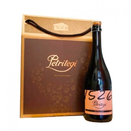 Sidra Natural Espumosa Petritegi Aparduna Extra Seca – Método Tradicional de Segunda Fermentación en Botella – Burbuja Fina, Sabor Fresco y Equilibrado – 7% vol. alc. (Degustación Espumosos)