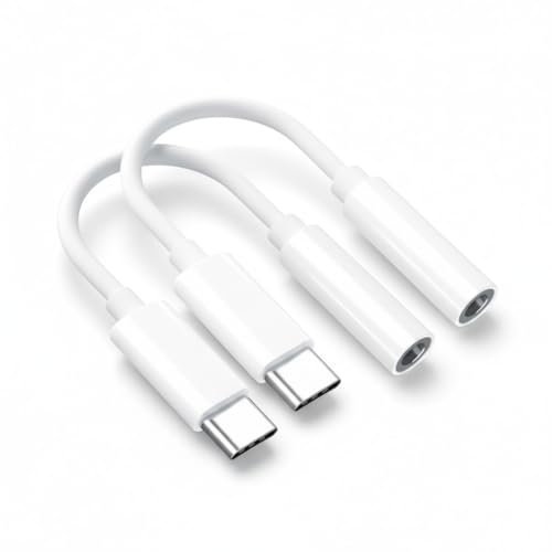 Clem Tech - Lot de 2 Adaptateur USB C Jack DAC, Prise...