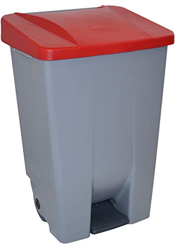Denox 23410.254 - Contenedor selectivo, 80 L, Color Rojo, PEAD, único