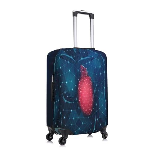 Medicine Science Heart Luggage Cover for Suitcase, Suitcase Cover Protector Fit 25-28 Inch Luggage Travel Accessories, L3