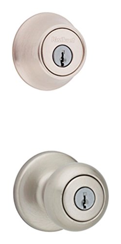 Hottest Sales Kwikset 690 Cove Entry Knob and Single Cylinder Deadbolt Combo Pack (2 Pack, Satin Nickel)